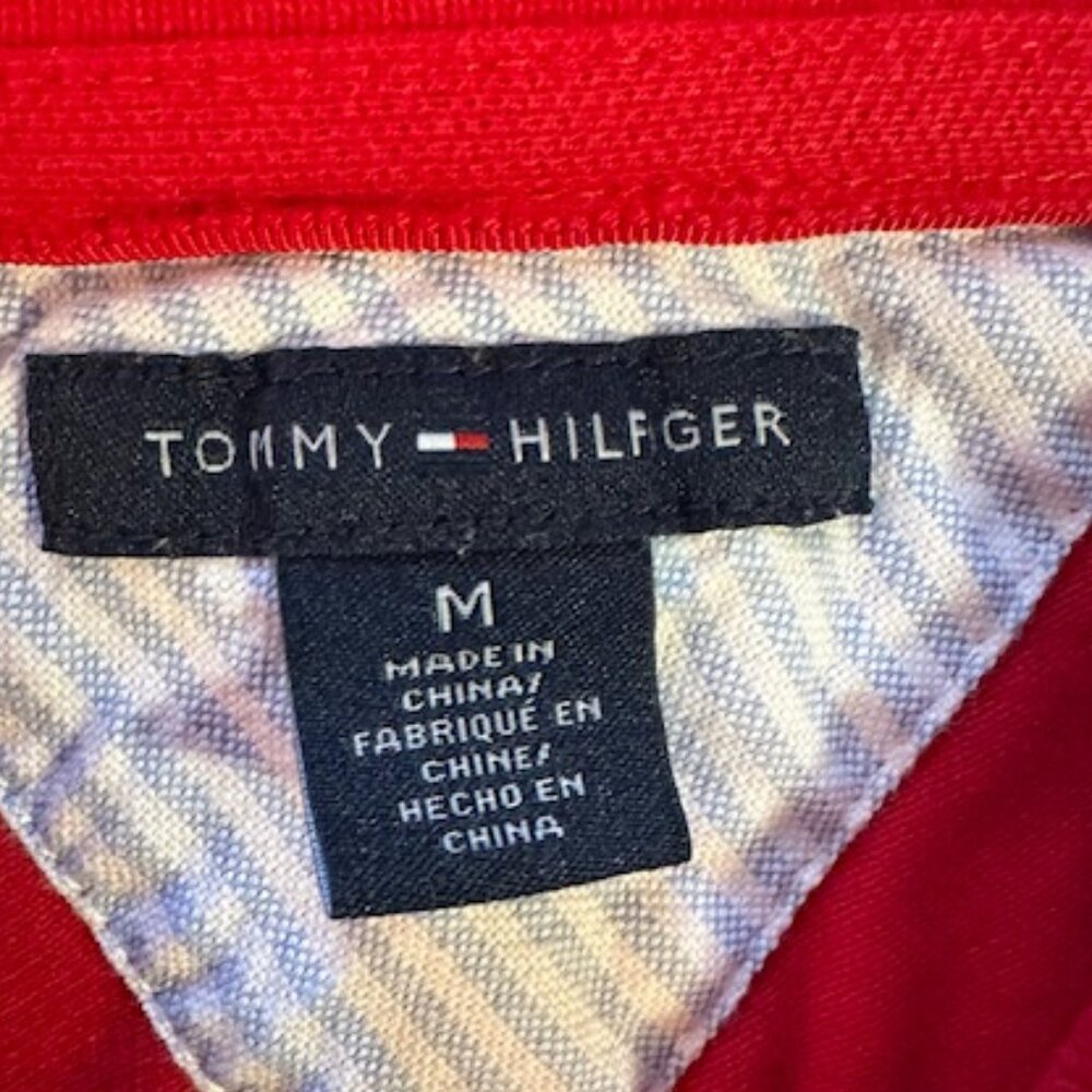 Tommy Hilfiger Red Polo - Sz M - Picture 9 of 10